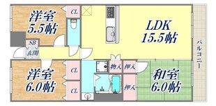 コンフォート南野の物件間取画像